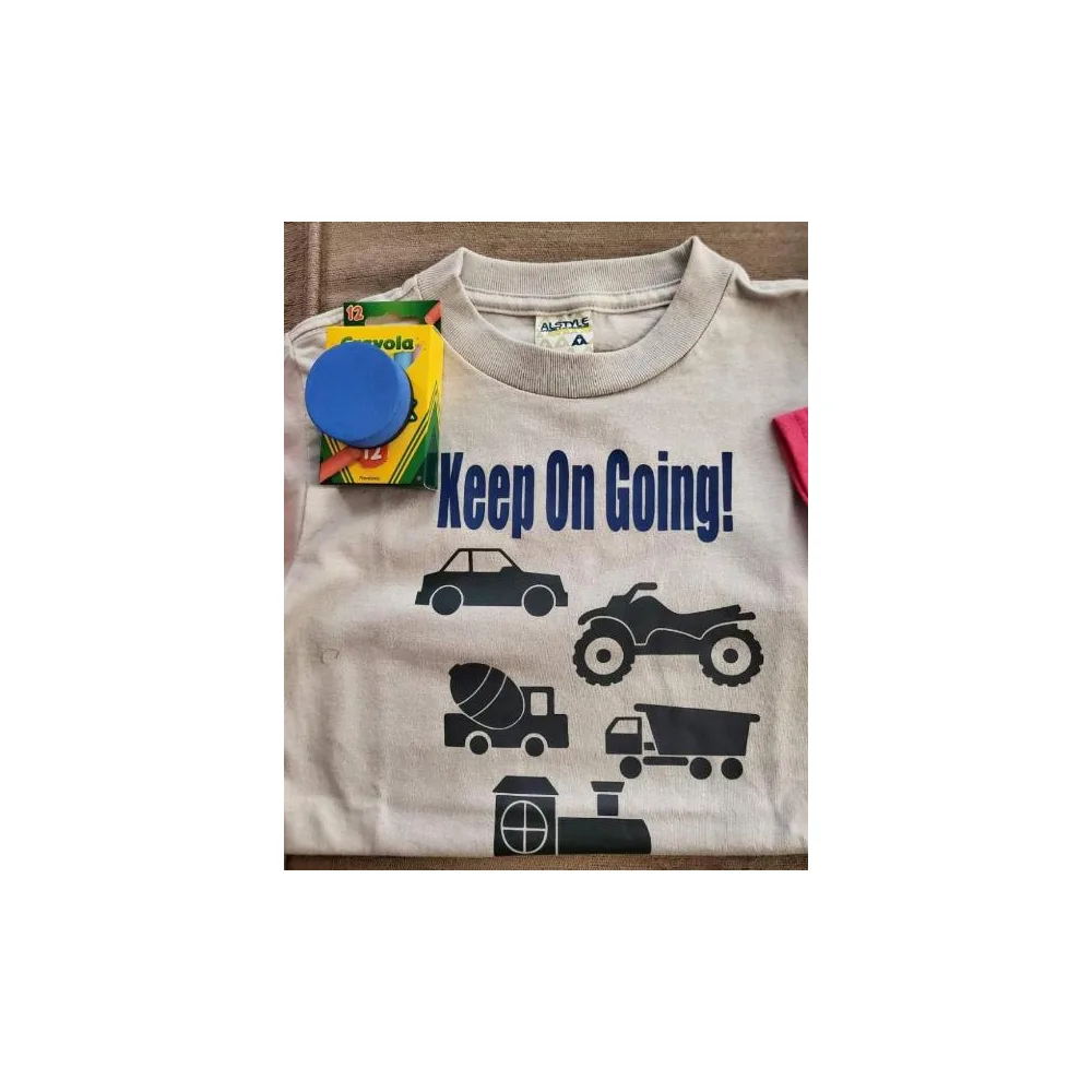 Keep On Going Chalk Board Color On Shirt